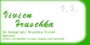 vivien hruschka business card